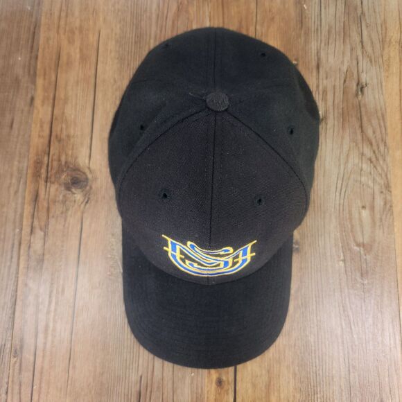 VTG MSU Montana State Bobcats Richardson Pro Model Wool Size 7.5 Hat Cap Black - Picture 7 of 11